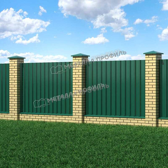 Профлист Металл-Профиль С-44 NormanMP 0.5 мм RAL 6005 Зеленый мох фото 3