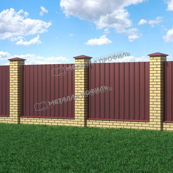 Профлист Металл Профиль С-44 0,45 VikingMP® RAL 3005 Красное вино фото 3