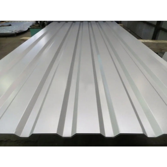Профлист Grand Line С10R Satin 0.5 мм RAL 9006 Бело-Алюминиевый фото 6