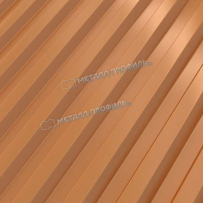 Профлист Металл Профиль С-21 0,5 AGNETA® Copper/Copper/Медный/Медный фото 5
