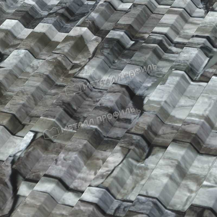 Профлист Металл-Профиль С-21 ECOSTEEL® 0.5 мм Белый Камень фото 5