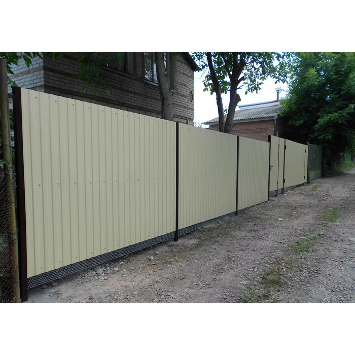 Профлист Металл-Профиль С-21 ECOSTEEL® матовый 0.5 мм Мореный Дуб фото 5
