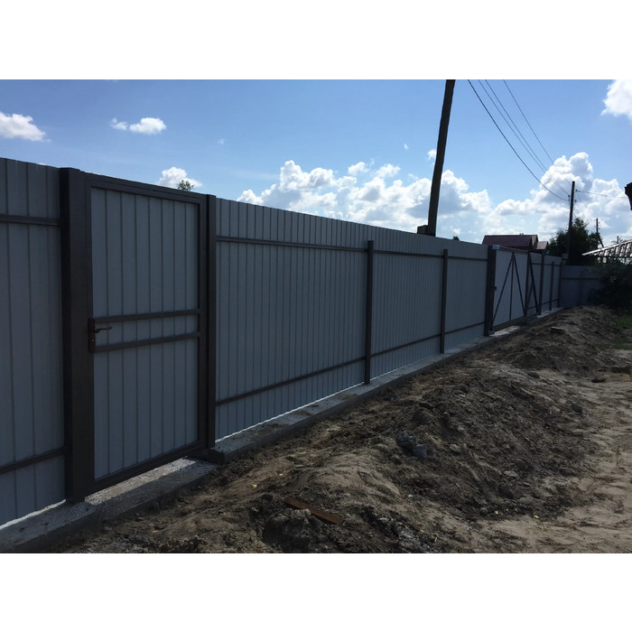 Профлист Grand Line HC44R Цинк 0.45 мм фото 3