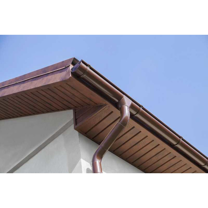 Софит металлический центральная перфорация 0,5 Rooftop Matte с пленкой RAL 7016 антарцитово-серый фото 5