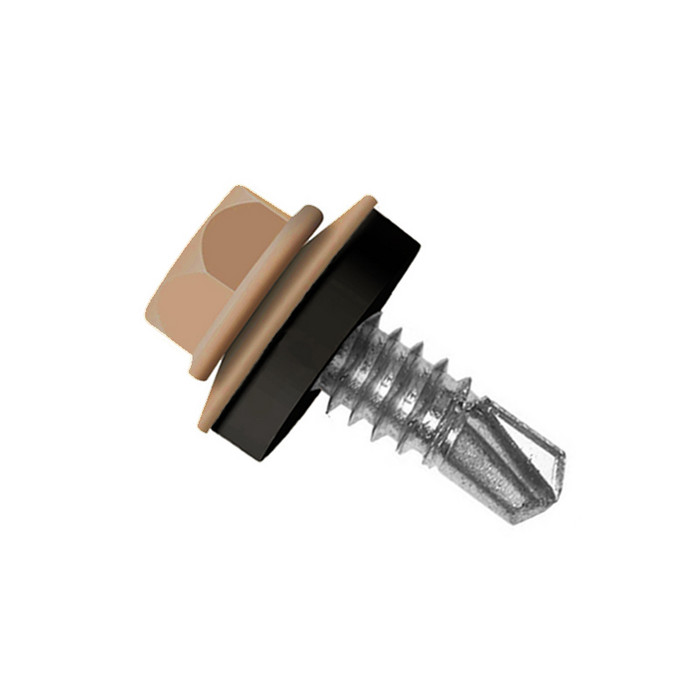 Саморез по металлу Daxmer 5,5х19 RAL 8023 (250) сверло №3