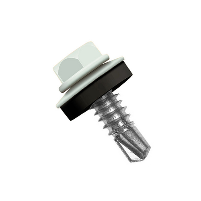 Саморез по металлу Daxmer 5,5х25 RAL 7035 (250) сверло №3