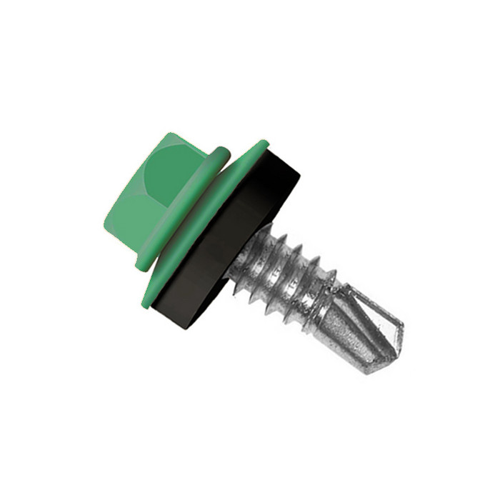 Саморез по металлу Daxmer 5,5х19 RAL 6037 (250) сверло №3