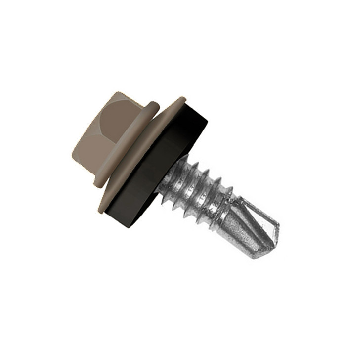 Саморез по металлу Daxmer 5,5х19 RAL 8025 (250) сверло №3