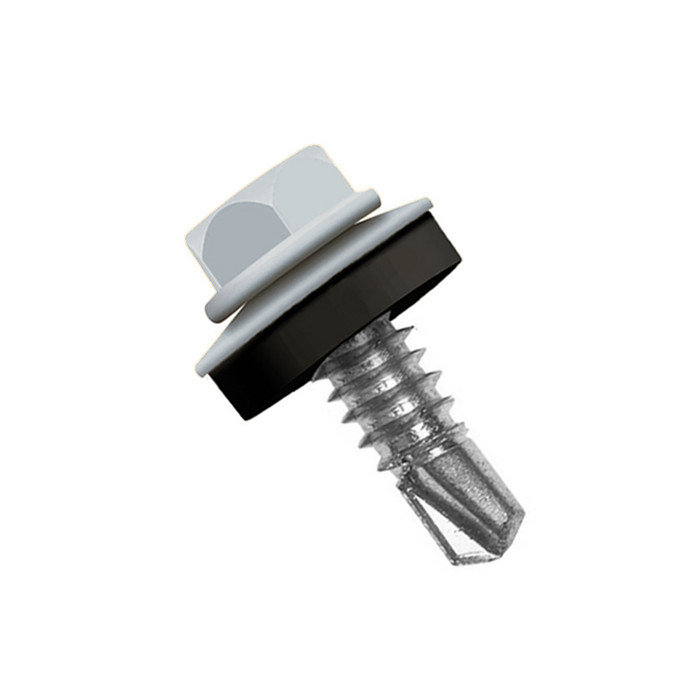 Саморез по металлу Daxmer 5,5х25 RAL 7040 (250) сверло №3