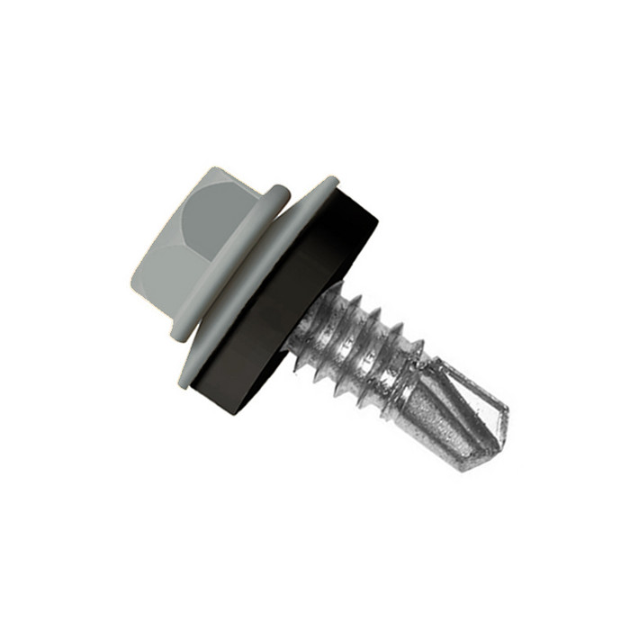 Саморез по металлу Daxmer 5,5х19 RAL 7005 (250) сверло №3