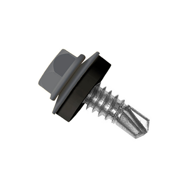 Саморез по металлу Daxmer 5,5х19 RAL 9004 (250) сверло №3