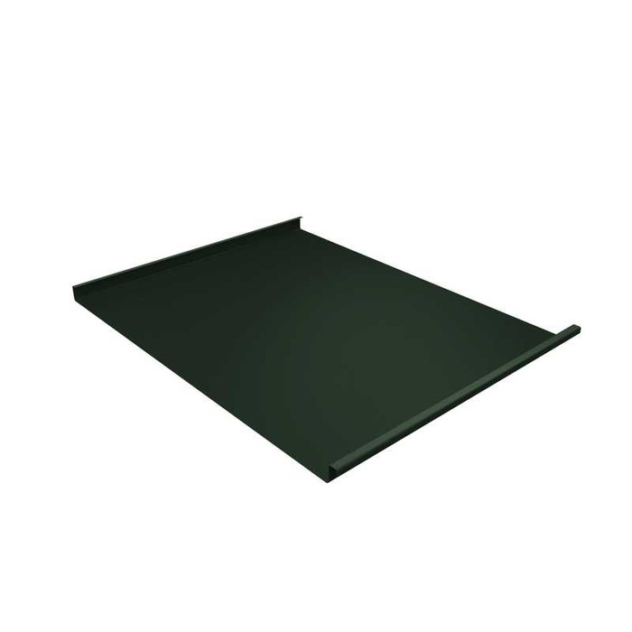 Фальцевая кровля Фальц двойной стоячий Grand Line 0,5 Velur RAL 6020 Хромовая