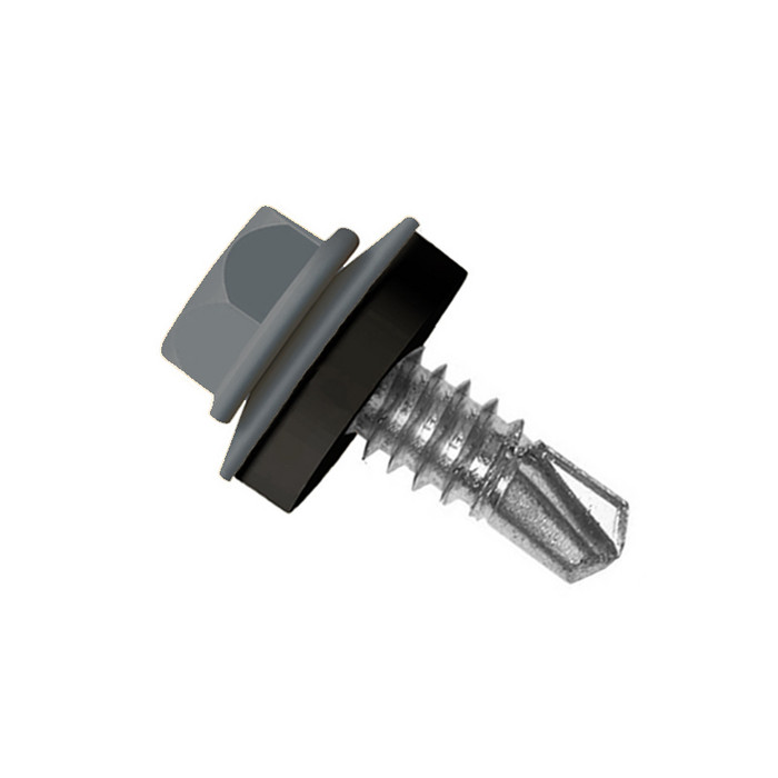 Саморез по металлу Daxmer 5,5х19 RAL 7016 (250) сверло №3