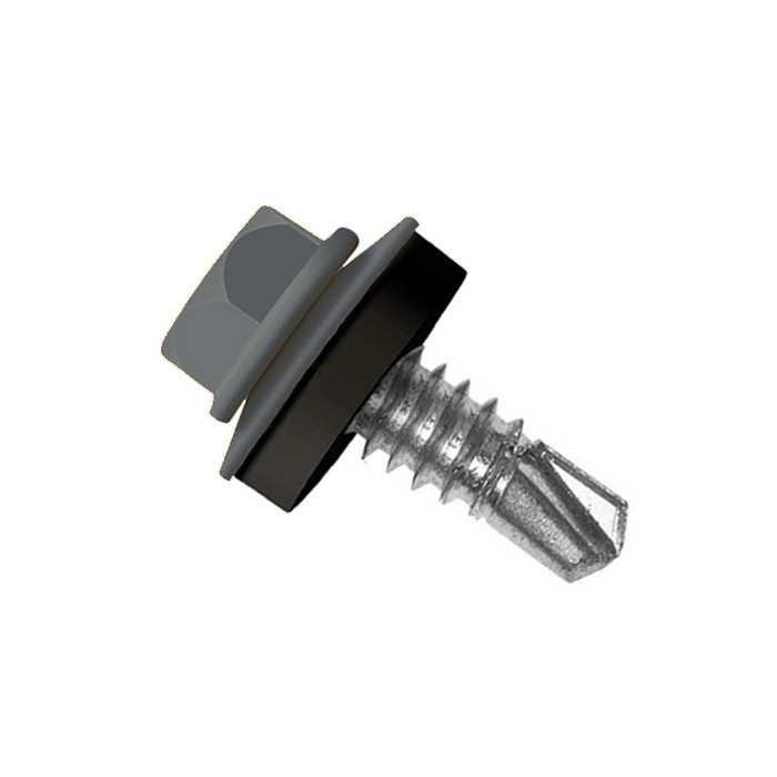 Саморез по металлу Daxmer 5,5х19 RAL 7021 (250) сверло №3