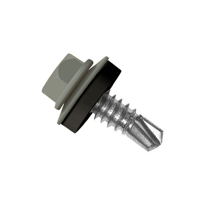 Саморез по металлу Daxmer 5,5х19 RAL 7022 (250) сверло №3
