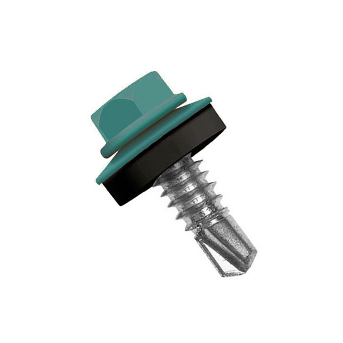 Саморез по металлу Daxmer 5,5х25 RAL 6026 (250) сверло №3