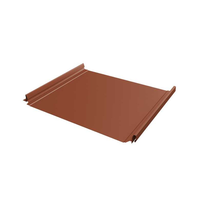Фальцевая кровля Кликфальц Pro Grand Line 0,5 Velur RAL 8004 Терракота