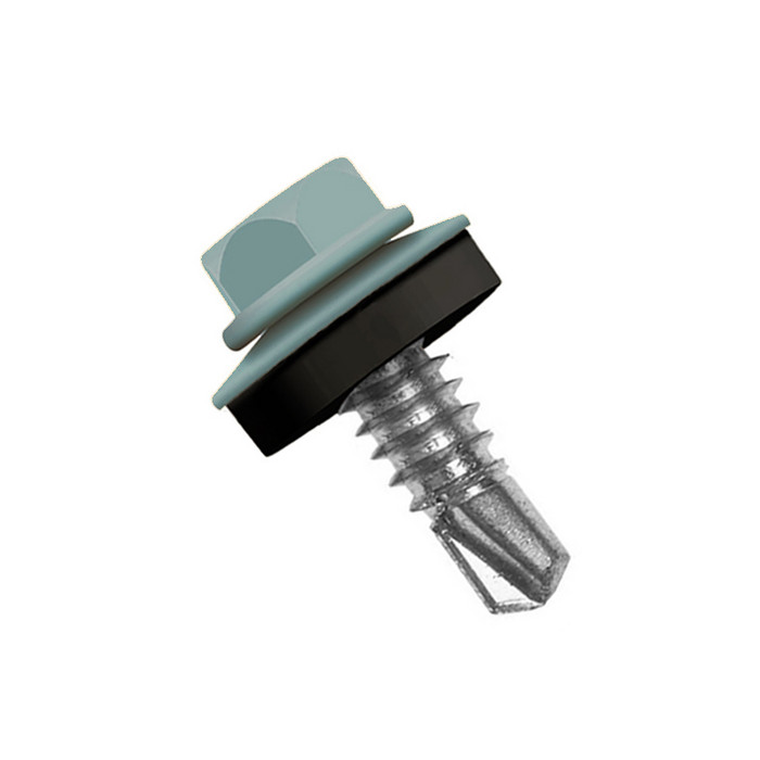 Саморез по металлу Daxmer 5,5х25 RAL 6033 (250) сверло №3