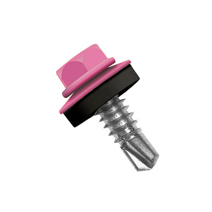 Саморез по металлу Daxmer 5,5х25 RAL 4010 (250) сверло №3