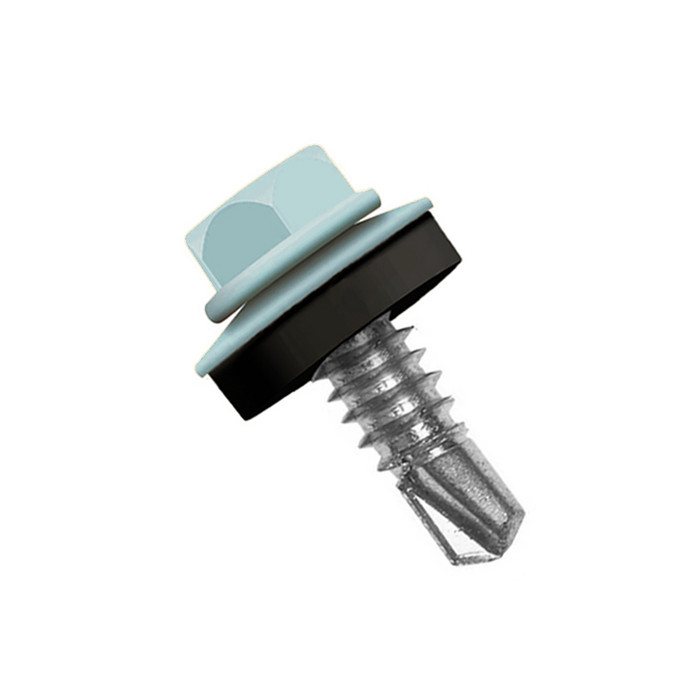 Саморез по металлу Daxmer 5,5х25 RAL 6034 (250) сверло №3