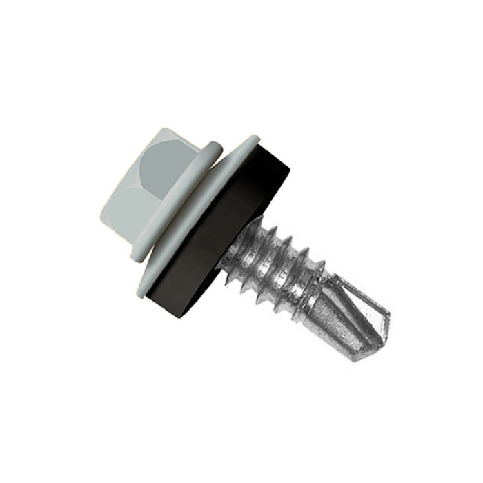 Саморез по металлу Daxmer 5,5х19 RAL 7042 (250) сверло №3