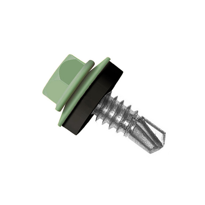 Саморез по металлу Daxmer 5,5х19 RAL 6011 (250) сверло №3