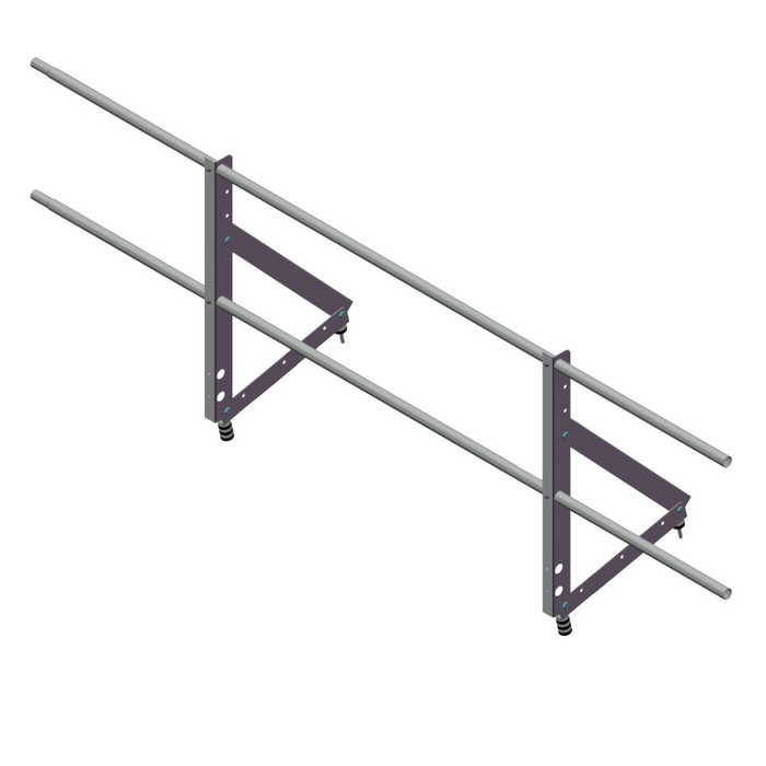 Ограждение кровельное на фальц Optima 0,65х2м RAL 6005