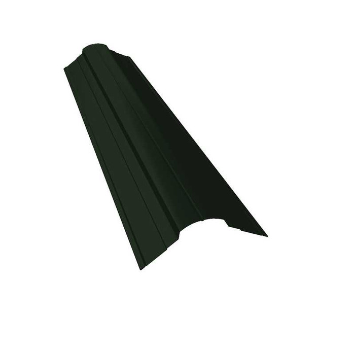 Планка конька фигурного 70x70 0,5 GreenCoat Pural BT, matt RR 11 темно-зеленый (RAL 6020 хромовая зелень)