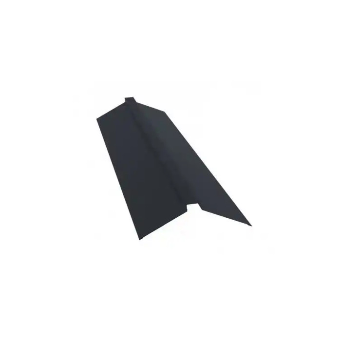 Планка конька плоского 115х30х115 0,5 Satin с пленкой RAL 7016 антрацитово-серый