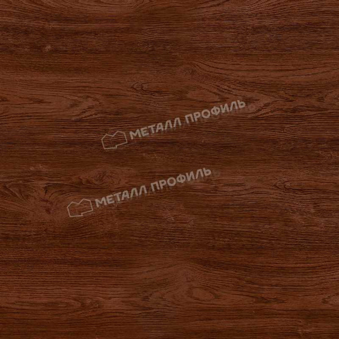 Планка конька плоского 120х120х2000 (ECOSTEEL-01-МореныйДуб-0.5)
