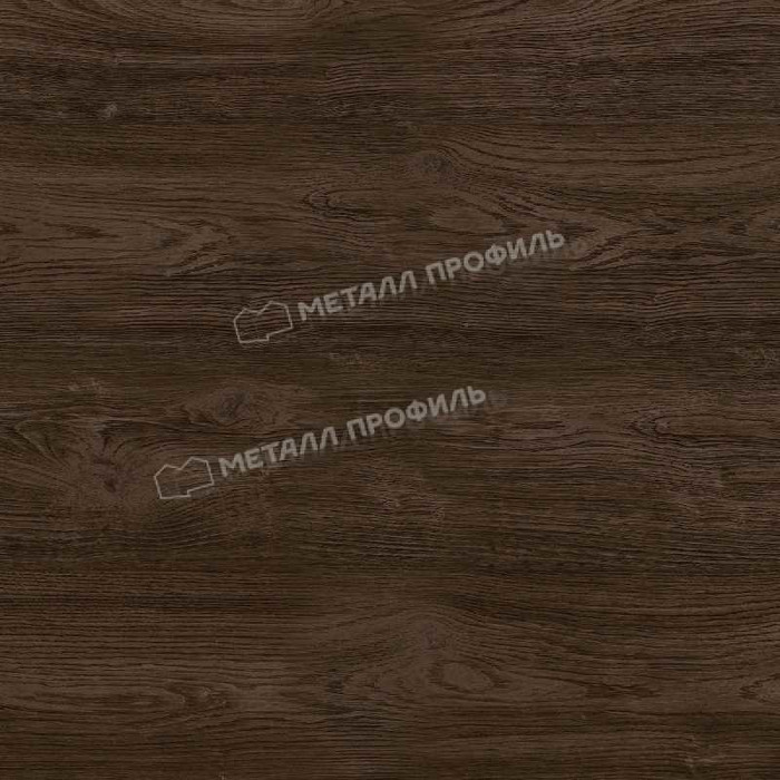 Планка конька плоского 150х150х2000 (ECOSTEEL_MA-01-МореныйДуб-0.5)