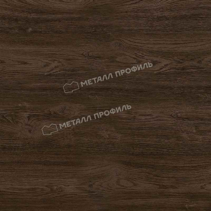 Планка карнизного свеса сложная 185х50х2000 (ECOSTEEL_MA-01-МореныйДуб-0.5)