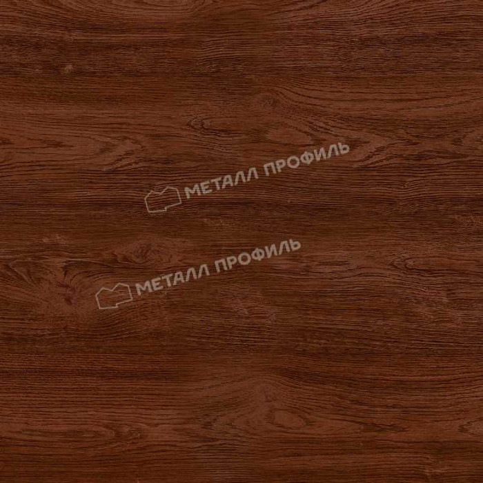 Планка карнизного свеса сложная 250х50х3000 (ECOSTEEL-01-МореныйДуб-0.5)