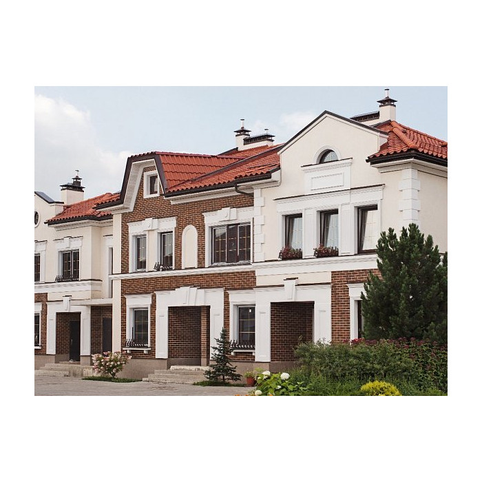 Коньковая черепица 2,7 шт/п.м, Медно-коричневый, ABC фото 3