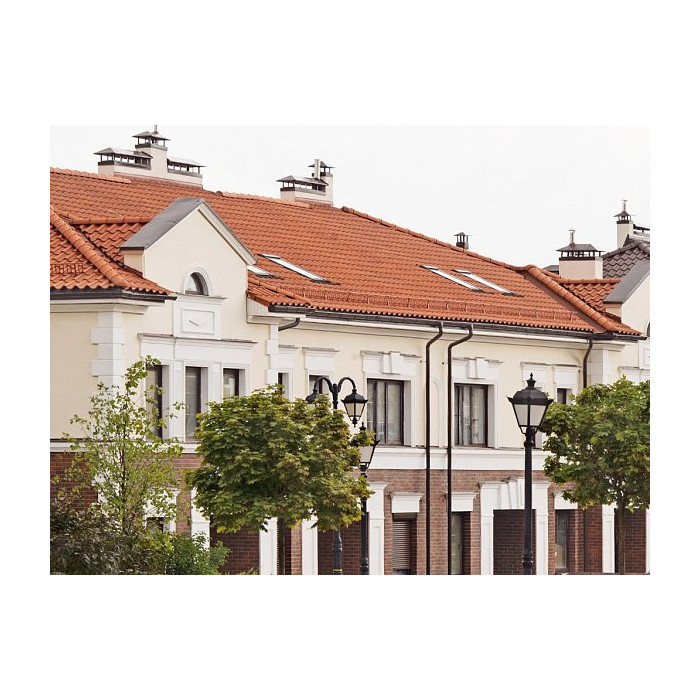 Коньковая черепица 2,7 шт/п.м, Медно-коричневый, ABC фото 4