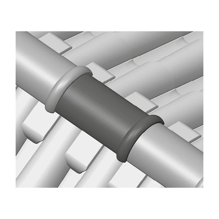 Коньковая черепица круглая, Red, Tejas Borja фото 3