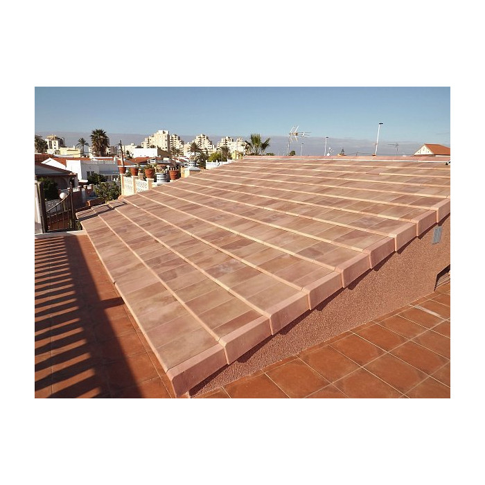 Коньковая черепица угловая 100гр., Ibiza Pink, Tejas Borja