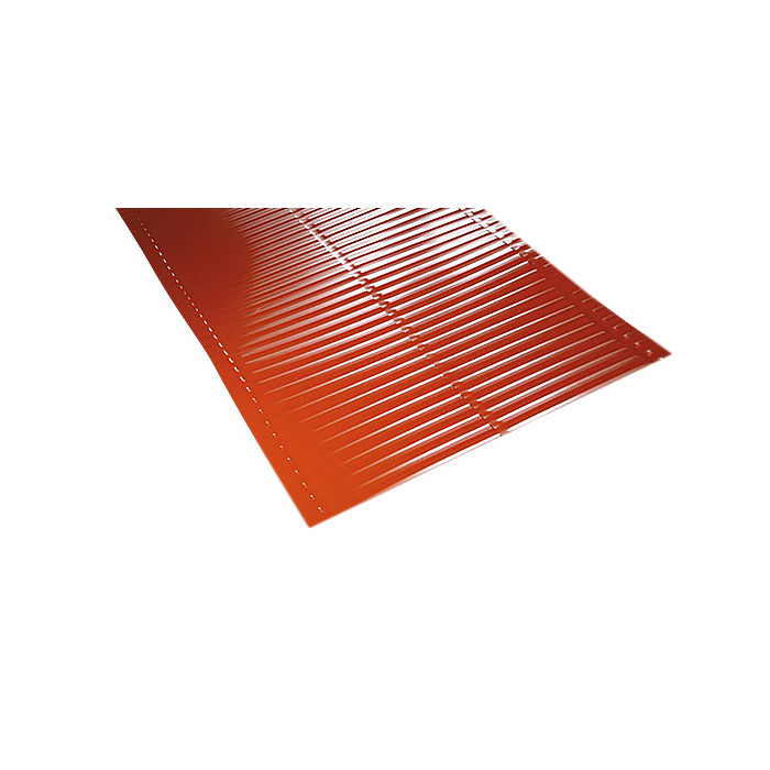 Ребристый желобок (ендова) 0,8 мм, 1500х500 мм, Красный, алюминий, ФЭЗ