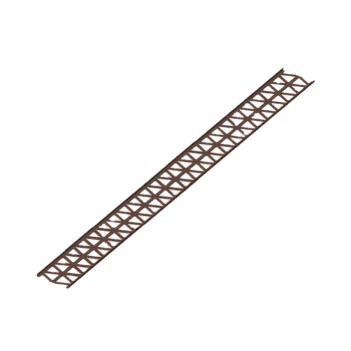 Снегозадерживающая решетка цельнометалическая Royal 2,5х0,2м, Коричневый, сталь, ФЭЗ