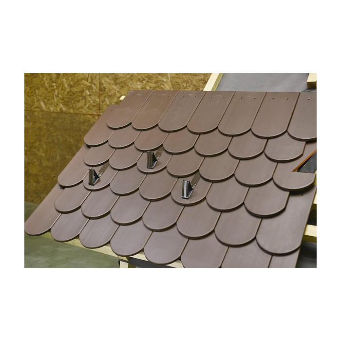 Скоба снегозадерживающая плоская, универсальная, красная, KLOBER фото 3