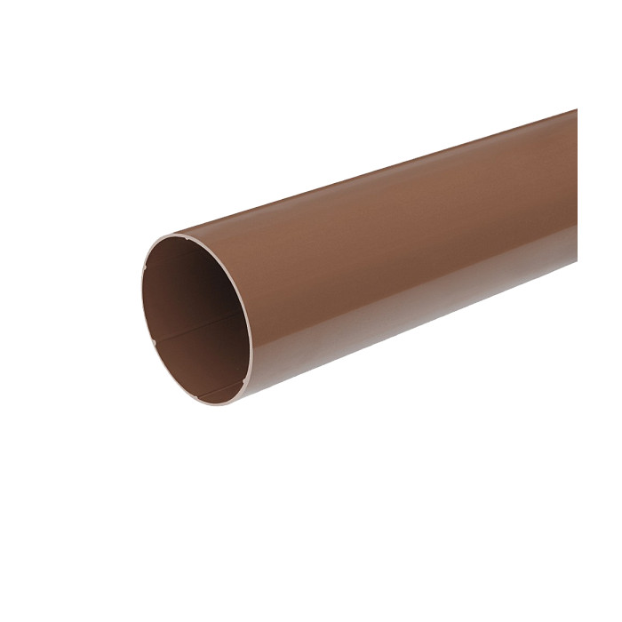 Труба водосточная, пвх, L-3 м, d-110 мм, коричневый, BRYZA