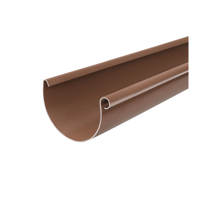 Желоб водосточный, пвх, L-3 м, d-150 мм, коричневый, BRYZA