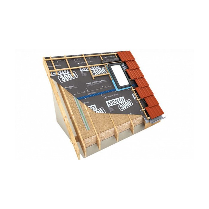 SOLITEX MENTO 3000 connect ветровлагозащитная мембрана (1,5 м х 50 м), Pro clima фото 2