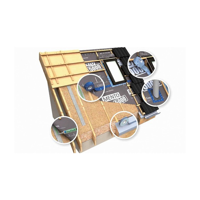 SOLITEX MENTO 5000 connect ветровлагозащитная мембрана (1,5 м х 50 м), Pro clima фото 2