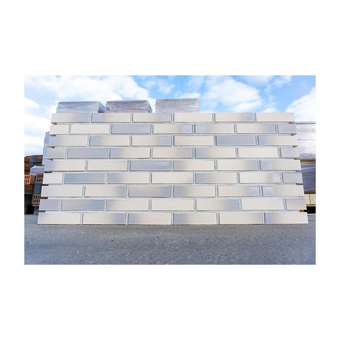 Лицевой керамический кирпич пустотелый, Ashen Premium Glass, NF, Красная гвардия фото 5