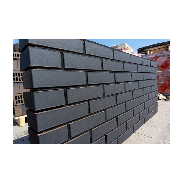 Лицевой керамический кирпич пустотелый, Black Premium Matte, NF, Красная гвардия фото 2