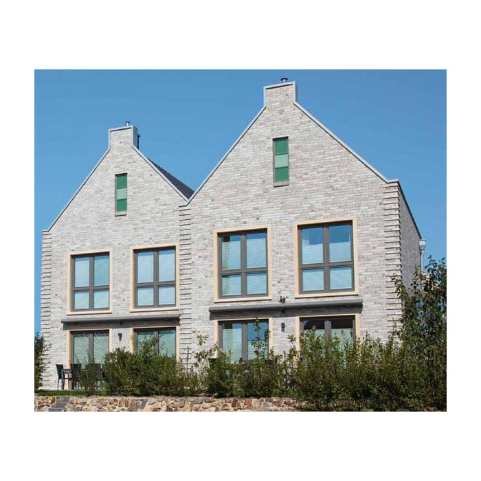 Облицовочный кирпич WIESMOOR Светло-серый пестрый (hellgrau-bunt) handstrich, 240x115x71 мм, Röben фото 3