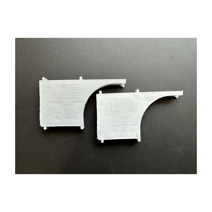 Вентиляционно-осушающая коробочка V-box 90, светло-серая, Bricko фото 3