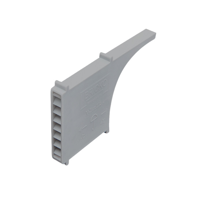 Вентиляционно-осушающая коробочка V-box 115, светло-серая, Bricko