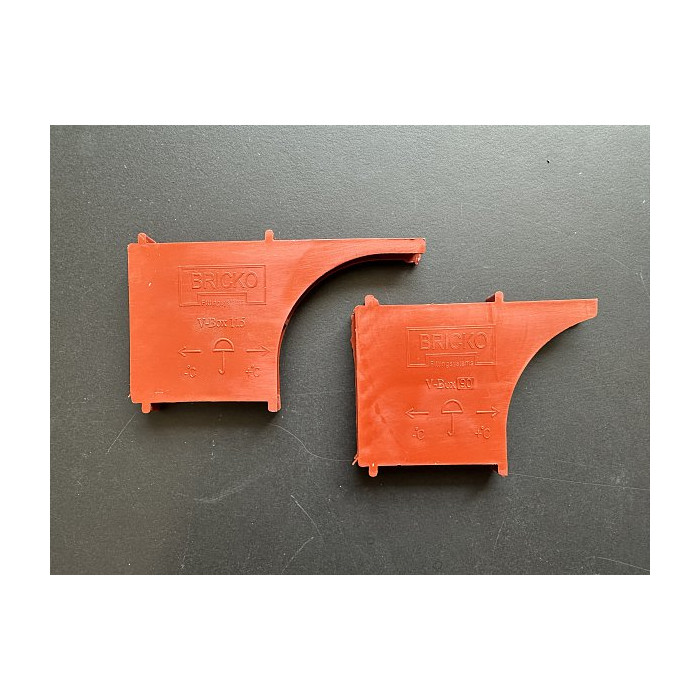 Вентиляционно-осушающая коробочка V-box 90, кирпичный, Bricko фото 3